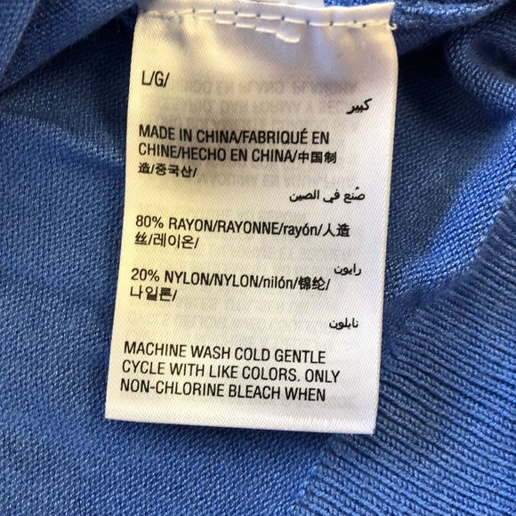 Charter Club Long-Sleeve Button-Front Cardigan/ Size: L - Picture 5 of 6